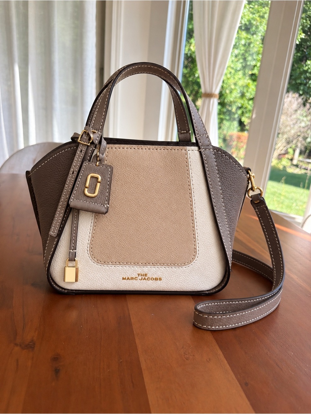 NWT Marc Jacobs Mini Director Colorblock Leather Bag 🤎 Iron Multi MSRP $395
